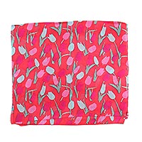 FOULARD TULIPES ROUGE - Colores de Otono