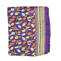 FOULARD TULIPES VIOLET - Colores de Otono