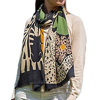 FOULARD ZEBRE OCRA - Colores de Otono
