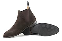 CHELSEA 8 DARK BROWN SUEDE - Crockett & Jones