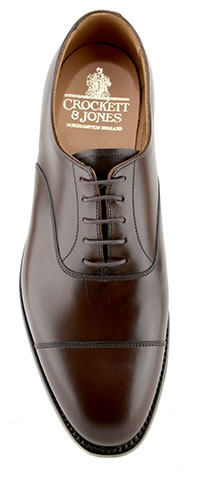 CONNAUGHT 2 DK BROWN CITY SOLE - Crockett & Jones