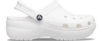 CLASSIC PLATFORM CLOG WHITE - Crocs