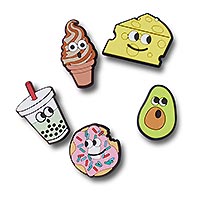 JIBBITZ LIGHT FOOD FRIENDS 5PK - Crocs