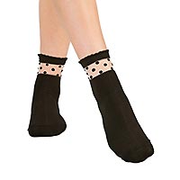 DAILY SARAH DOTS BLACK - Daily Socks