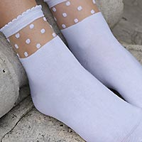 DAILY SARAH DOTS WHITE - Daily Socks