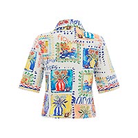 BLOUSON FOR YOU BLANC MULTI - Dolcezza