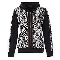 HOODIE BLACK ZEBRA - Dolcezza