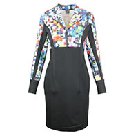 ROBE MOSAICA NOIR MULTI - Dolcezza