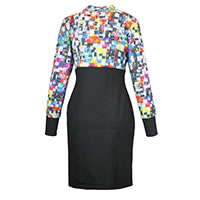 ROBE MOSAICA NOIR MULTI - Dolcezza