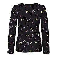 TOP STELLA BLACK FLUO - Dolcezza