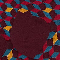 CUBES 3D 515446 H  AUBERGINE - Doré Doré
