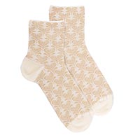 FLEURS COEURS 515771 F ECRU - Doré Doré