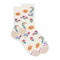 FLEURS PEINTES 516822 F ECRU - Doré Doré