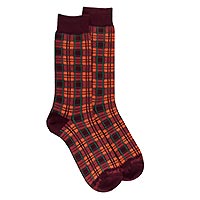 TARTAN 513275 H AUBERGINE - Doré Doré