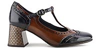 CLARISSE T STRAP NAVY TAN - Dorking