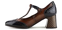 CLARISSE T STRAP NAVY TAN - Dorking