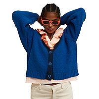 CARDIGAN COCCO BLEU - Dr Bloom