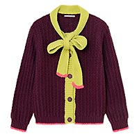 CARDIGAN GRACE AUBERGINE  - Dr Bloom