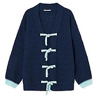 CARDIGAN TRAMONTANA BLEU  - Dr Bloom