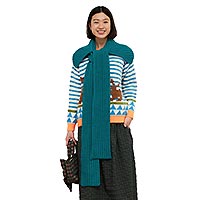 COL ECHARPE SPARK TURQUOISE - Dr Bloom