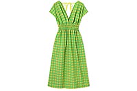 MAXI DRESS GARICIA VICHY VERT - Dr Bloom