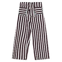 PANTALON LAZO RAYE AUBERGINE - Dr Bloom