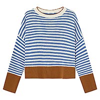 PULL PICOTEO RAYE BLEU - Dr Bloom