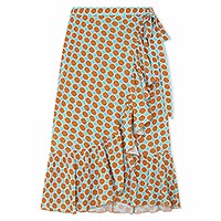 SKIRT BLOOM WRAP BLUE GREEN - Dr Bloom