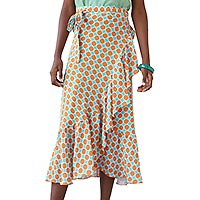 SKIRT BLOOM WRAP BLUE GREEN - Dr Bloom