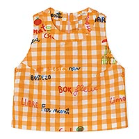 TOP SM OLIVA VICHY ORANGE - Dr Bloom