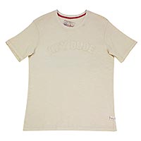 DUDE APPLIQUE TSHIRT CHESTNUT - Hey Dude