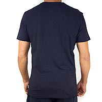 DUDE APPLIQUE TSHIRT NAVY - Hey Dude