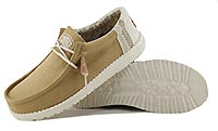 WALLY LINEN NATURAL OCRA - Hey Dude