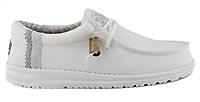 WALLY LINEN NATURAL WHITE - Hey Dude