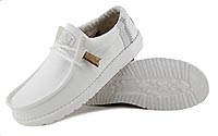 WALLY LINEN NATURAL WHITE - Hey Dude