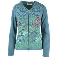 HOODY JACQUARD VIBORG BLEU - Dunque