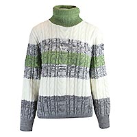 PULL VADUZ GREEN ICE GREY - Dunque