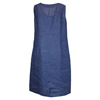 ROBE MAGDA LIN BLEU INDIGO - Dunque
