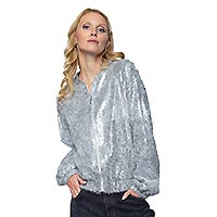 BLOUSON EXIT SEQUIN SILVER - Emily Van Den Bergh