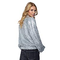 BLOUSON EXIT SEQUIN SILVER - Emily Van Den Bergh