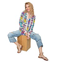 ECANS BEIGE MULTI - Emily Van Den Bergh