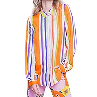 ELANCE STRIPES ORANGE - Emily Van Den Bergh