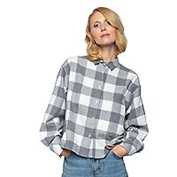 ELDORADO GREY CHECKS - Emily Van Den Bergh