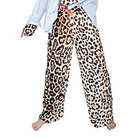 ELEOPARD WIDE PANTS - Emily Van Den Bergh