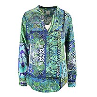 ELFIE AQUA GREEN PAISLEY - Emily Van Den Bergh