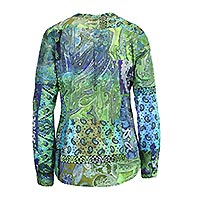 ELFIE AQUA GREEN PAISLEY - Emily Van Den Bergh