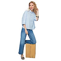 EMMA SHIRT LIGHT BLUE - Emily Van Den Bergh