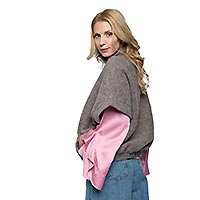 ERIN ZIP TAUPE - Emily Van Den Bergh