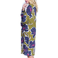 ETAMINE DRESS KAKI BLUE - Emily Van Den Bergh