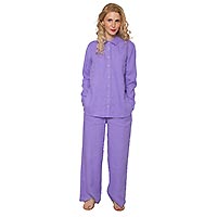 EVERLEY PANTS LILAS - Emily Van Den Bergh